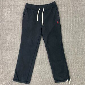 Polo Ralph Lauren Fleece Sweatpants Men's Medium Black Joggers Gym Sweat Pants